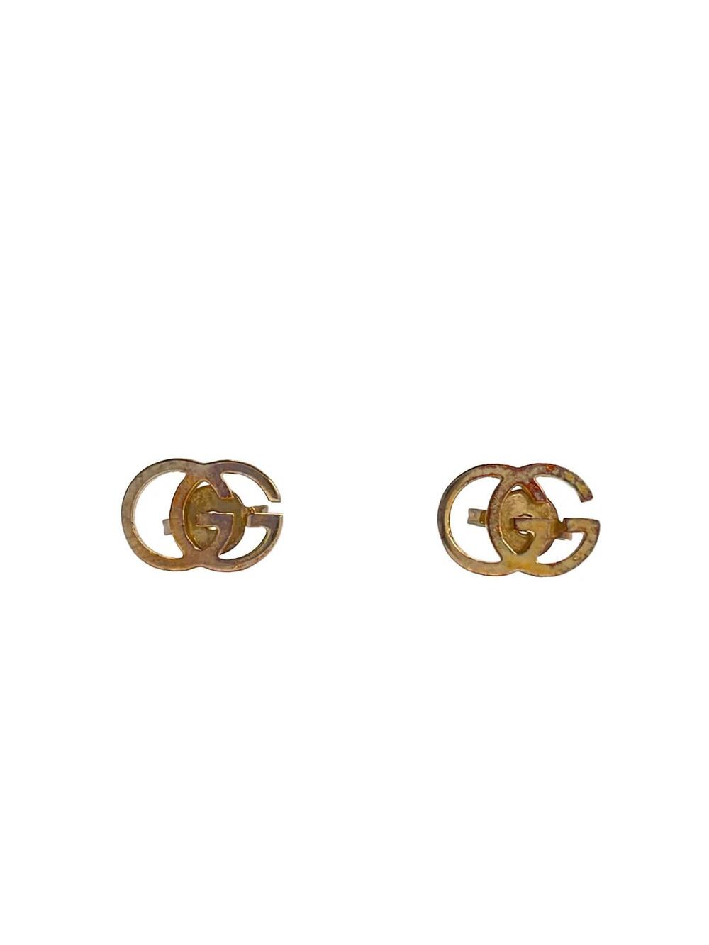 Gucci Double G 18K Yellow Gold Earrings #279922G73B